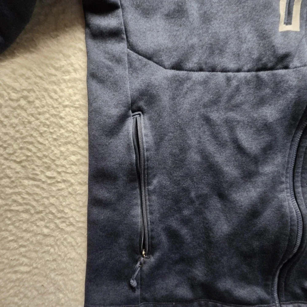 The North Face Jacket Mens Large Blue Softshell Full Zip Entellus Logo